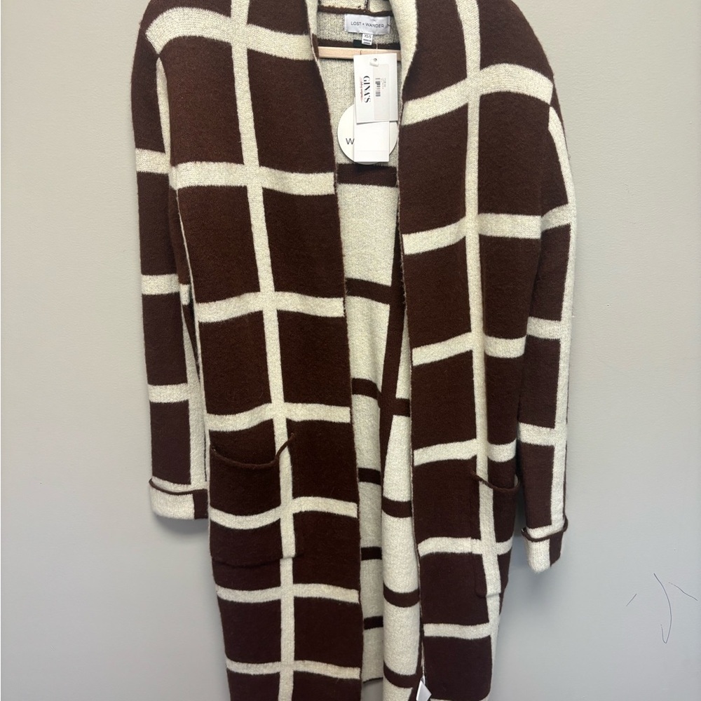 Lost +‎ Wander Grid Cardigan - Picture 2 of 5